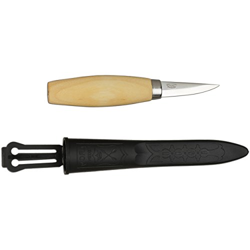Morakniv Werkzeug Kerbschnitzmesser geölter Birkenholzgriff 3-lagig Gesamtlänge: 17.0 cm, 138506