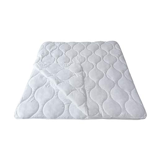 Mack 4 Jahreszeiten Bettdecke 155x200cm Microfaser Bettdecke 4 Jahreszeiten 155x200 4 Jahreszeitenbett Steppbett Steppdecke aus Microfaser Allergiker geeignet mit Drückknöpfen