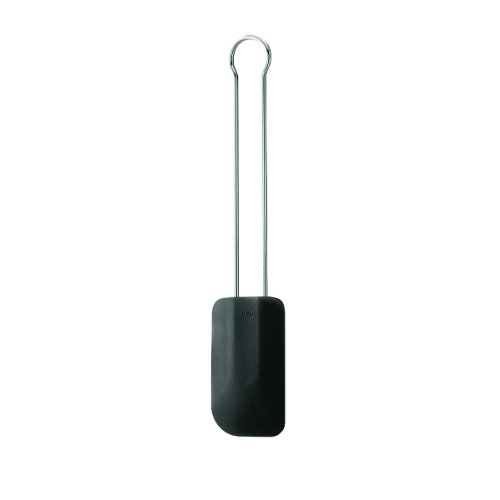 Rösle 12436 Silikon Teigschaber, 26 cm Länge, schwarz