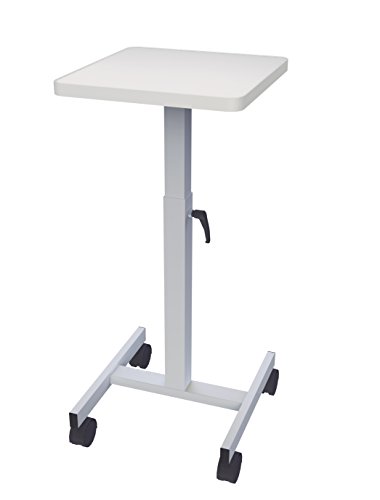 Maul 9331082 Beamertisch, OHP-Tisch 38 x 38 cm, Tragkraft 20 Kg, Höhenverstellbar, Lichtgrau, 1 Stück