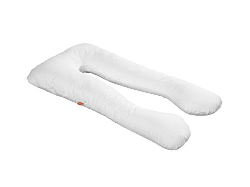 sleepling Bodypillow Schwangerschaftskissen Seitenschläferkissen Lagerungskissen mit Bezug aus 100% Baumwolle, 140 x 75 x 20 cm, weiß