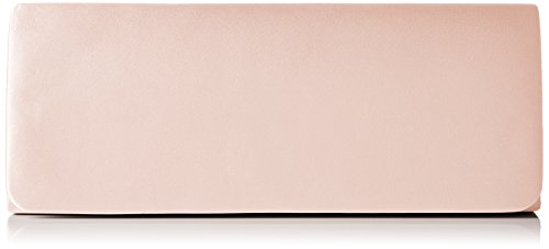 Berydale Damen Satin Handtasche, Clutch, Schultertasche mit Zusatzkette, Perlmutt