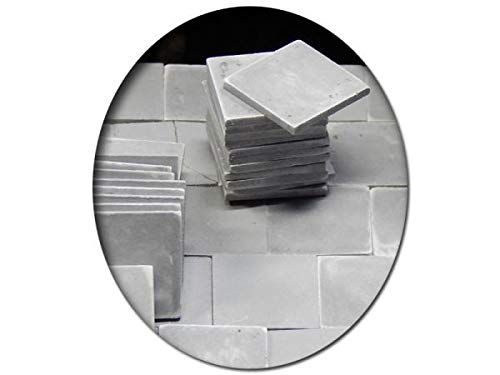 modellbahn-exklusiv Gehwegplatten Bahnsteigplatten 50x50, grau dunkel, 140 Stück, Spur 0 (Null), 1:45