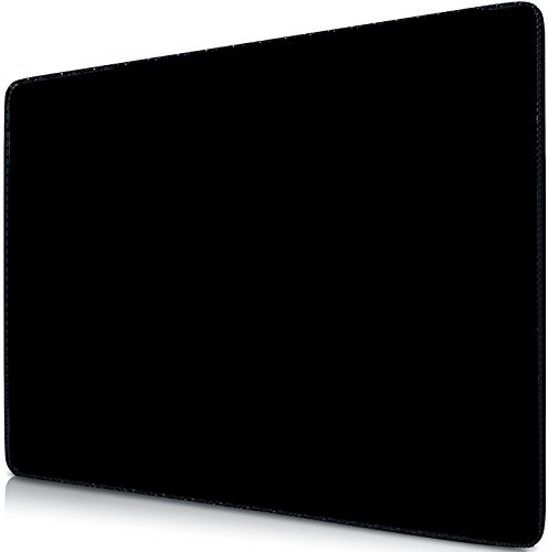 Sidorenko Gaming Mauspad | Mousepad 280 x 200 mm | Fransenfreie Ränder| spezielle Oberfläche verbessert Geschwindigkeit und Präzision | Rutschfest | schwarz