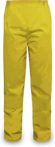 normani Outdoor Sports Regenhose für Damen und Herren wasserdicht 5000 mm für Wandern, Gassi gehen, Angeln oder Fahrad Fahren Farbe Gelb Größe L