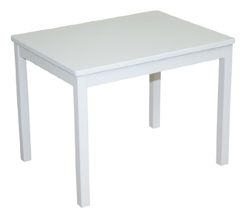 roba Kindertisch, Tisch weiß zum Spielen im Kinderzimmer, HxBxT: 51x66x50 cm