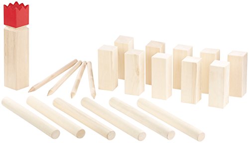 Playtastic Garten-Spielzeug: Wikinger-Spiel aus Holz, ideal für Wiese, Strand & Co. (Strandspielzeug)
