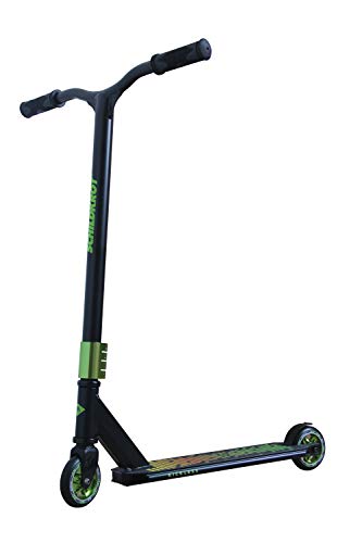 Schildkröt Stunt Scooter Kickless, Design: Forest, toller Stuntscooter mit HIC-Compression und Alu-Felge, 100 mm PU Räder, für ambitionierte Stunts und Tricks, 510432