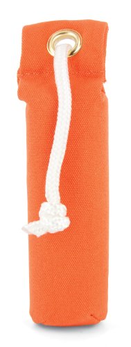SportDOG Canvas Dummy orange, zum Apportieren, Trainingsdummy, Jagd Attrappe zum Apportiertraining, mit Wurfgriff, robust