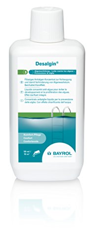 BAYROL Desalgin - Flüssiges Algizid - Hochkonzentriert, ohne Chlor und mit Klareffekt - Verhindert Algenwachstum im Pool - 1 L