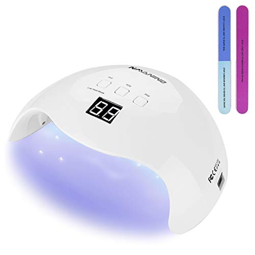 NAVANINO 40W Nageltrockner LED/UV Lampe für Nägel,30/60/99s Timer, Infrarot Sensor,LCD Display, Geeignet für alle Gel
