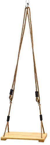 LittleTom Kinder Brettschaukel 38 x 20 cm Holz Schaukel-Brett Schaukelsitz Natur