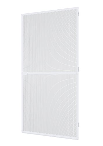Windhager Insektenschutz Spannrahmen-Tür Fliegengitter Alurahmen für Türen, individuell kürzbar, 100 x 210 cm, Weiß