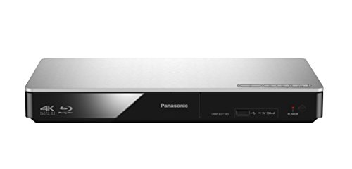 Panasonic DMP-BDT185EG 3D Blu-ray Player (4K Upscaling, DLNA, VoD, HDMI-Steuerung, USB, MKV-Playback) silber