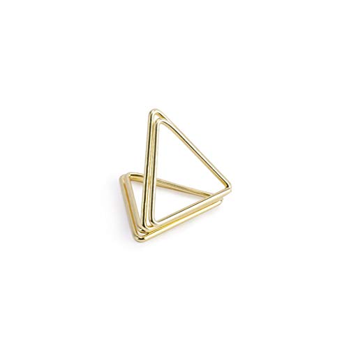 Tischkartenhalter Dreieck 2,3 cm 10 Stück gold Platzhalter Tischkarten Gastgeschenk