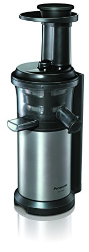 Panasonic MJ-L500S Slow Juicer / Entsafter / 2 Einsätze für Säfte & tiefgefrorene Zutaten / Frozen Joghurt / Silber