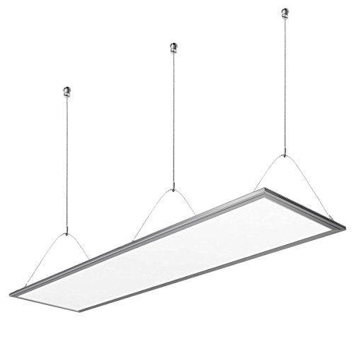 Lighting EVER LE 36W LED Panel ersetzt 80W Leuchtstoffröhre, 2700lm 295 x 1195mm, LED Panelleuchte mit Befestigungsmaterial und Trafo Panellampen, LED Deckenleuchte, Pendelleuchten Warmweiß