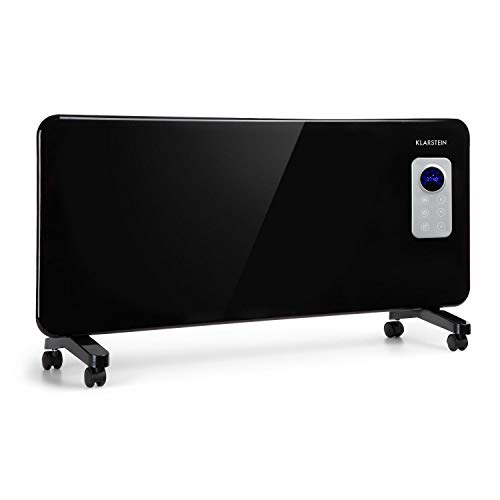 Klarstein Hot Spot CV20 Konvektorheizung • Heizgerät mit Thermostat • 1000 oder 2000 W • IP24 ideal für Badezimmer • Touch-Bedienung • Wochentimer • Stand- oder Wandmontage • Fernbedienung • schwarz