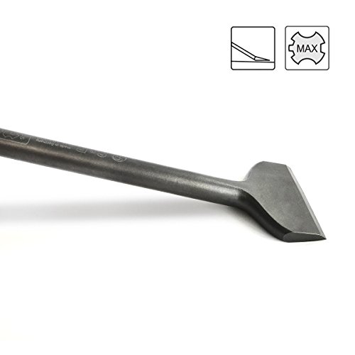 S&R Hochleistungs-Fliesenmeißel SDS-MAX-Schaft 300x80mm abgewinkelt, optimierte Geometrie. Profi-Qualität