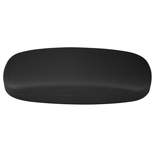 Brillenetui für Damen und Herren – Hartschalen Etui Schwarz inkl. Mikrofasertuch für Brillen und Sonnenbrillen – Hardcase Etui Modell: Clean