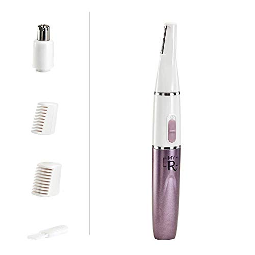 My Routine Kosmetiktrimmer + Augenbrauentrimmer + Nasenhaartrimmer + Ohrhaartrimmer | batteriebetrieben