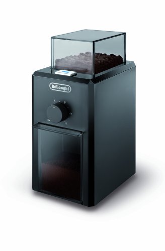 DeLonghi KG 79 Professionelle Kaffeemühle (Kunststoffgehäuse, bis zu 12 Tassen) schwarz