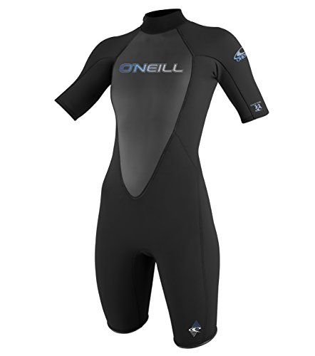 ONEILL WETSUITS O'Neill Wetsuits Damen Neoprenanzug Reactor 2 mm Spring Wetsuit, Black, 10, 3801-A05