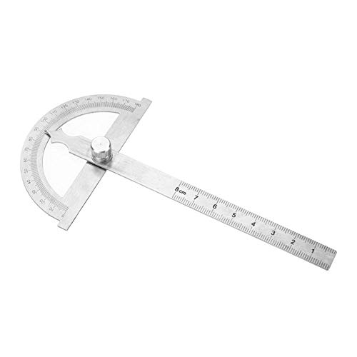 Edelstahl Winkelmesser, 0-180 Grad 15 cm Digital Neigungsmesser Winkelmesser Goniometer Winkelsucher Messgerät Lineal(80 * 120mm)