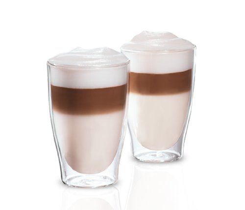 Tchibo Cafissimo Latte Macchiato Gläser Tassen 2er Set doppelwandig Thermoglas spülmaschinengeeignet