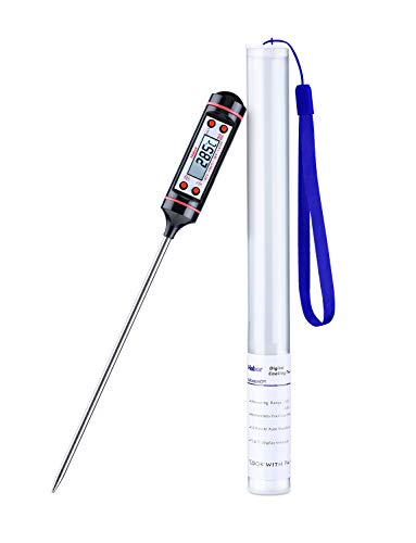 Habor K¨¹chenthermometer¡¾Aufger¨¹stet¡¿Grillthermometer Digitale Haushaltsthermomete sofort lesbar mit Langer Sonde, LCD-Bildschirm, Magikthen Korrosionsschutz f¨¹r Braten, Grill, BBQ K¨¹chen, Baby