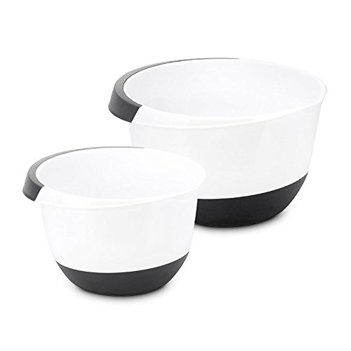 Rührschüssel Set 3,5 & 2,0 Liter mit Stoppboden Schüsseln Schüssel Teigschüssel Kochschüssel