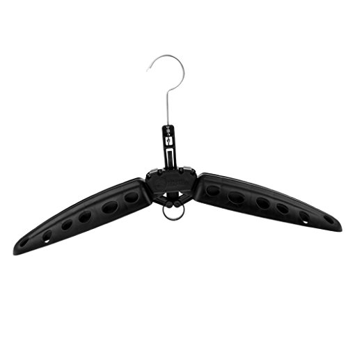 SM SunniMix Flexibler Tauchbügel Kleiderbügel Tauchanzug Bügel Aufhänger für Anzug Taucherjacket - Schwarz