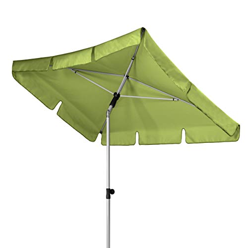 Doppler Active - Rechteckiger Sonnenschirm für Balkon und Terrasse - Knickbar - 180x120 cm - Fresh Green