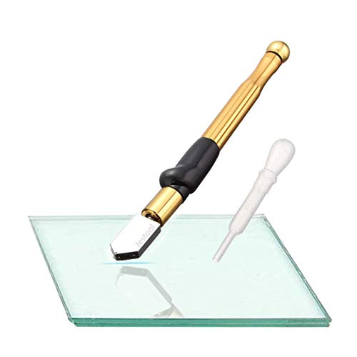 Professionelle Glasschneider, Jestool Hartmetall Wolfram Legierung Ergonomischer Griff Design Gold Öl-Feed Cutter 2-19mm für dickes Glas Mosaik und Fliesen