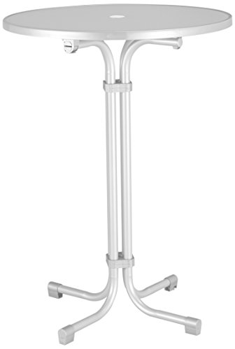 BEST 26570000 Stehtisch Multiflex rund 80 cm, weiß
