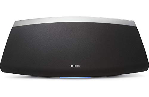 Denon HEOS 7 HS2 Audio-streaming Lautsprecher (Multiroom, Amazon Music, Spotify connect, Deezer, Tidal, Soundcloud, Bluetooth integriert, WLAN, USB, Appsteuerung, Aux-In, Kopfhörerausgang) schwarz