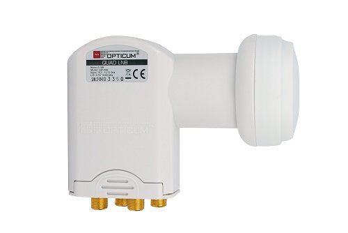 Opticum Quad LNB - LQP-04H - vergoldete Kontakte (Full HD, 3D)