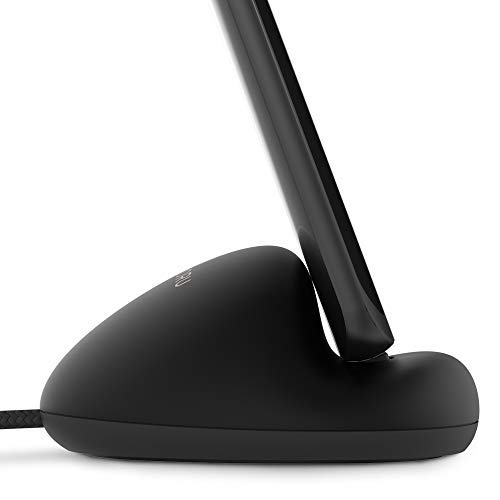 Sinjimoru Handy Ladegerät mit USB C Kabel. Praktische und Robuste Silikon Dockingstation in Modernem Design für Büro und zu Hause. Sync Stand Flat USB C Paket, Schwarz.