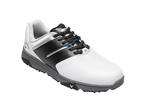 Callaway Herren Chev Mission Waterproofs Golfschuhe, Weiß White/Black, 44 EU