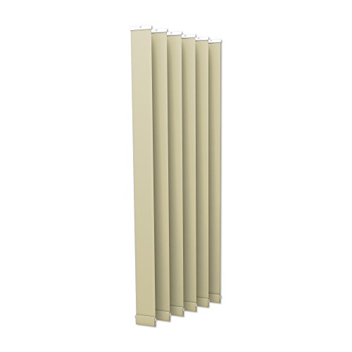 VICTORIA M Lamellenvorhang, Jalousie Isabella - I-Form, leicht lichtdurchlässig - 12,7 x 250cm, silber | 6er Pack