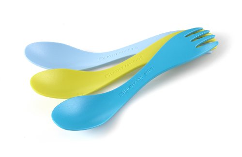 Light my Fire Besteck Kombi Löffel Und Gabel Spork little 3-pack, cyan/lime/passion blue, One size, 4129
