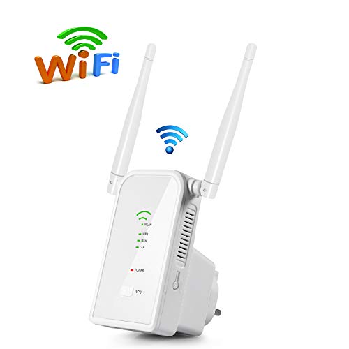 Aigital WLAN Router, 300Mbit/s WLAN Repeater Verstaerker Range Extender Wi-Fi Signal-verstärker Wireless Access Point 2.4GHz mit WPS Funktion Willigt IEEE802.11n/g/b