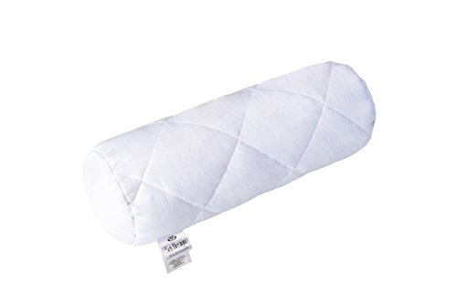Sei Design Classic Dream Nackenrolle Mikrofaser 15 x 40 cm, weiß, gestept