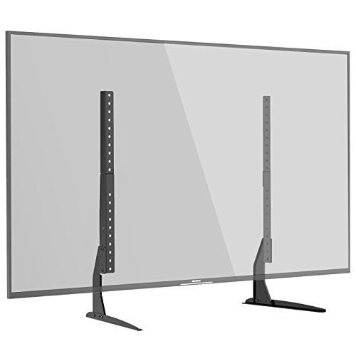 1home Universal Tisch Fernseher Standfuß Fernsehtisch TV Ständer TV Halterung Höhenverstellbar Fernsehstand für LCD LED 22 - 65 Zoll
