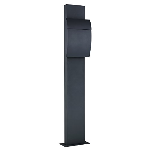 ZELSIUS Standbriefkasten 'Bari', Moderner Briefkasten, Postkasten, Mailbox, anthrazit
