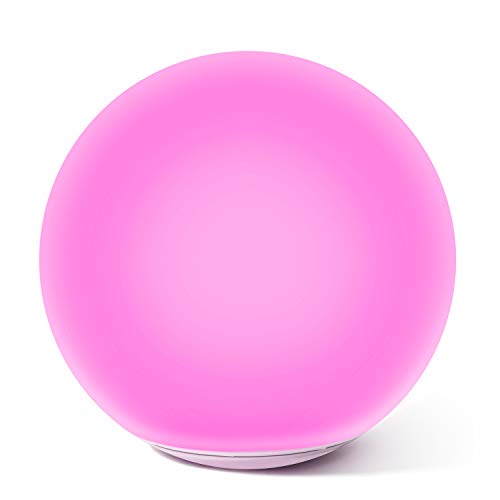 Homever LED Solar Gartenleuchte Durchmesser 30 cm mit 9 Verstellbare Farben Wasserdichte IP67, Solarlampen für Außen Geeignet für Garten Zimmer Pool Halloween Weihnachten