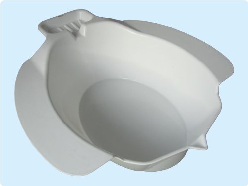 Sitzbad Bidet Sitzbadewanne Toiletteneinsatz aus Kunststoff und mit Seifenablage , Farbe: weiß TOP-QUALITÄT