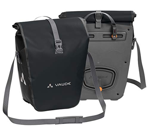 VAUDE Aqua Back Fahrrad Tasche – wasserdichte Gepäckträger Tasche im praktischen 2er Set – Fahrradtasche aus robustem & PVC-freiem Planenmaterial – Made in Germany