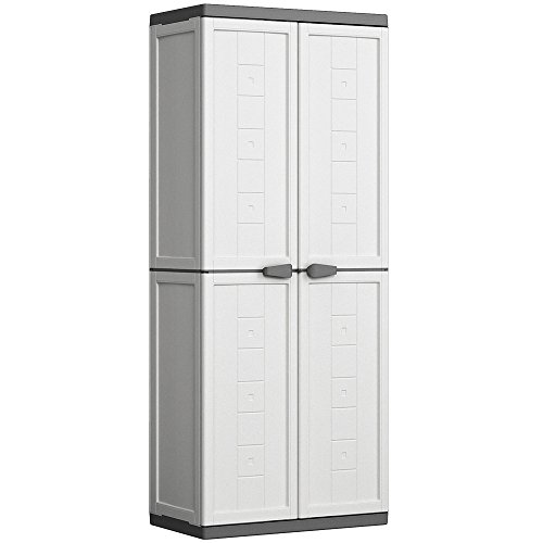Kis Kunststoffschrank 'Jolly' hoch, 1 Stück, weiß / grau, 9732000 0447 01