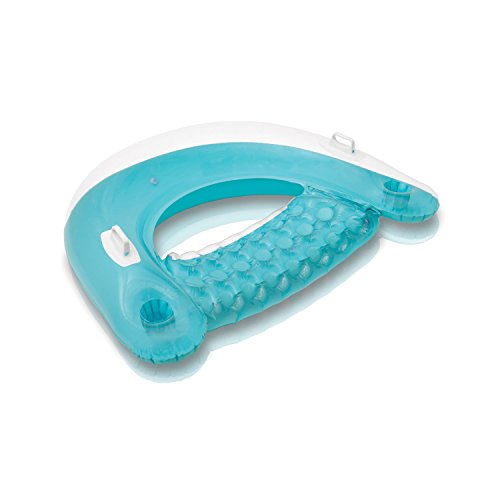 Intex 58859EU - Aufblasbarer Schwimmsessel, Sit N Float, 60 x 39 Zoll